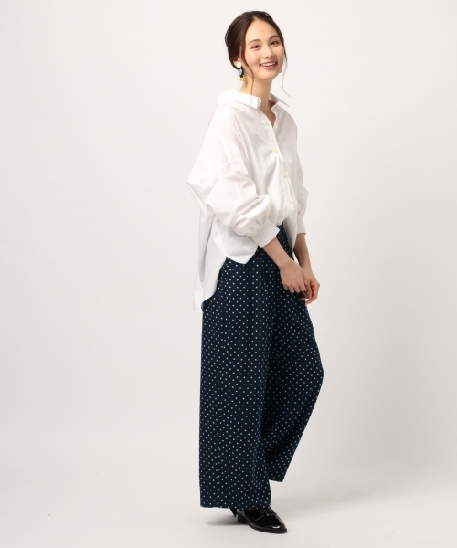 GLOBAL WORK(グローバルワーク)の「ドットカラーワイドパンツ/776673(その他パンツ・レディース・ブラック/ダークブルー/ミント/イエロー・X-LARGE/MEDIUM/LARGE)」の8枚目の写真