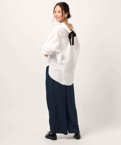 GLOBAL WORK(グローバルワーク)の「ドットカラーワイドパンツ/776673(その他パンツ・レディース・ブラック/ダークブルー/ミント/イエロー・X-LARGE/MEDIUM/LARGE)」の9枚目の写真