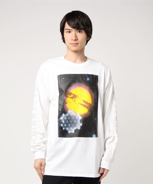 GOOD OL'(グッドオル)の「【SURROUND/サラウンド】宇宙プリントロンT(Tシャツ/カットソー・メンズ・ホワイト/ブラック・MEDIUM/LARGE/X-LARGE)」の5枚目の写真