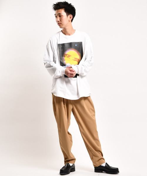 GOOD OL'(グッドオル)の「【SURROUND/サラウンド】宇宙プリントロンT(Tシャツ/カットソー・メンズ・ホワイト/ブラック・MEDIUM/LARGE/X-LARGE)」の7枚目の写真