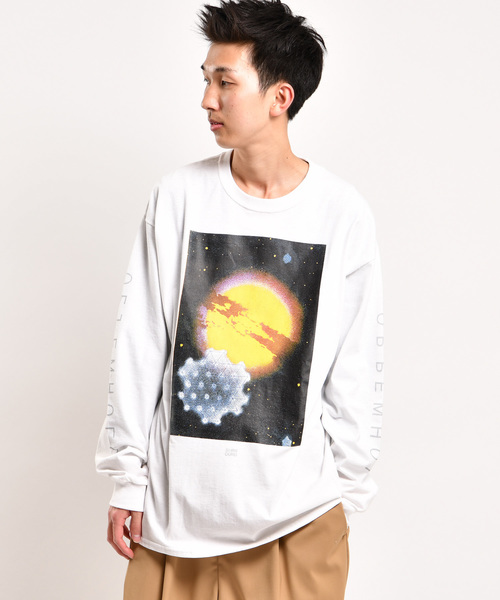 GOOD OL'(グッドオル)の「【SURROUND/サラウンド】宇宙プリントロンT(Tシャツ/カットソー・メンズ・ホワイト/ブラック・MEDIUM/LARGE/X-LARGE)」の10枚目の写真