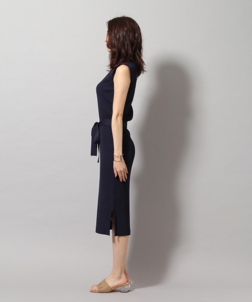 Andemiu（アンデミュウ）の「【オレンジWEB限定カラー】サマーリブニットワンピース796423（ワンピース・レディース・オレンジ/グリーン/グレー/ネイビー/ブラウン/ブラック・FREE）」の14枚目の写真