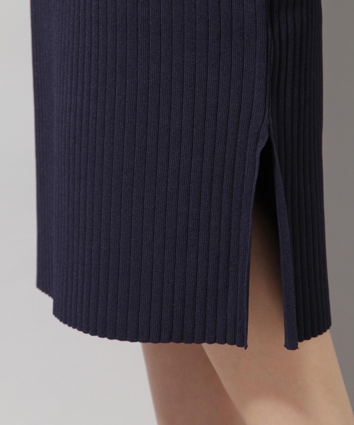 Andemiu（アンデミュウ）の「【オレンジWEB限定カラー】サマーリブニットワンピース796423（ワンピース・レディース・オレンジ/グリーン/グレー/ネイビー/ブラウン/ブラック・FREE）」の19枚目の写真