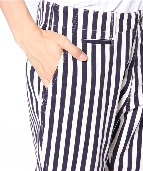 SHIPS JET BLUE(シップスジェットブルー)の「JB: ワイドストライプ/サルエルクロップドパンツ(その他パンツ・メンズ・ブラック/ネイビー・SMALL/MEDIUM/LARGE)」の7枚目の写真