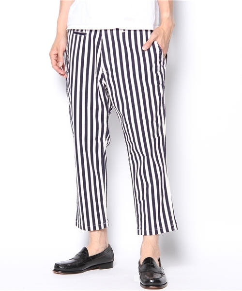 SHIPS JET BLUE(シップスジェットブルー)の「JB: ワイドストライプ/サルエルクロップドパンツ(その他パンツ・メンズ・ブラック/ネイビー・SMALL/MEDIUM/LARGE)」の12枚目の写真