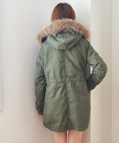 Khaju（カージュ）の「★★Khaju:モッズコート□（モッズコート・レディース・ブラック/カーキ・ONE SIZE）」の8枚目の写真