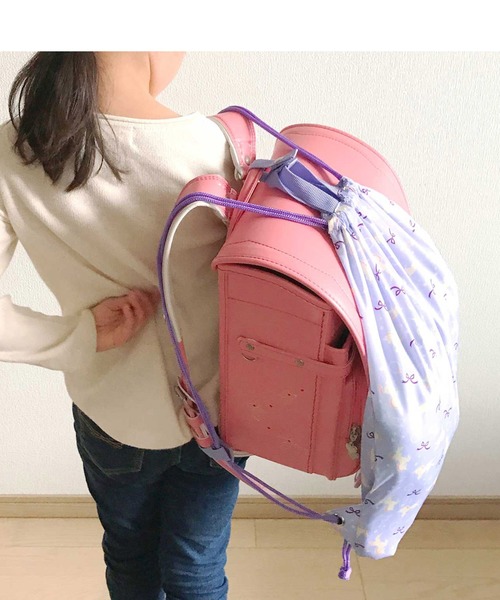 Kraso(クラソ)の「雨の日も手ぶらで安心ランドセルナップサック〈ガールズ〉(バックパック/リュック・キッズ・パープル/ピンク/グリーン・ONE SIZE)」の12枚目の写真