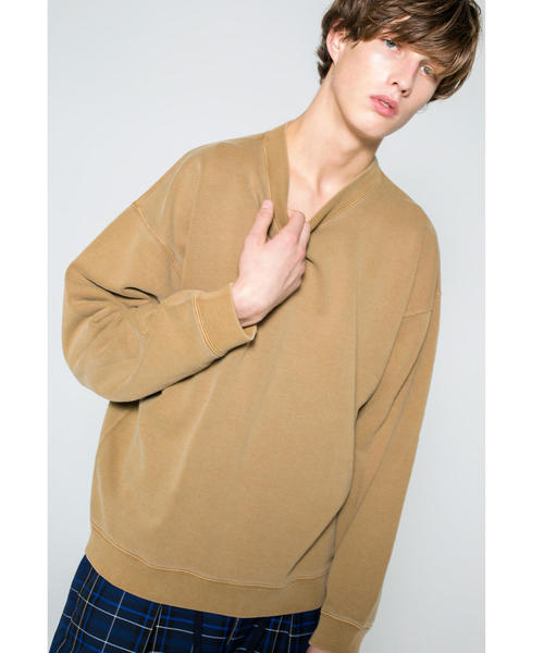 MONKEY TIME(モンキータイム)の「<monkey time> URAKE PIGMENT CREWNECK/スウェット(スウェット・メンズ・ブラウン/ターコイズブルー・LARGE/X-LARGE/MEDIUM/SMALL)」の12枚目の写真