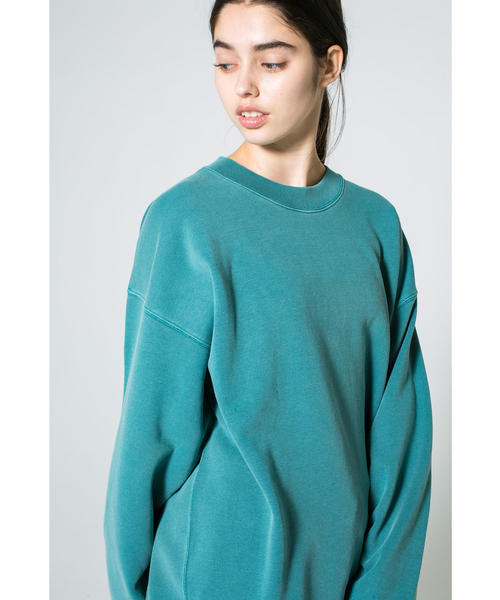 MONKEY TIME(モンキータイム)の「<monkey time> URAKE PIGMENT CREWNECK/スウェット(スウェット・メンズ・ブラウン/ターコイズブルー・LARGE/X-LARGE/MEDIUM/SMALL)」の8枚目の写真