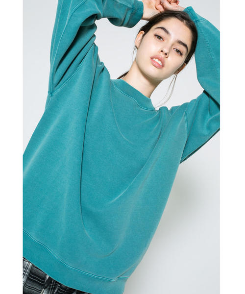 MONKEY TIME(モンキータイム)の「<monkey time> URAKE PIGMENT CREWNECK/スウェット(スウェット・メンズ・ブラウン/ターコイズブルー・LARGE/X-LARGE/MEDIUM/SMALL)」の9枚目の写真