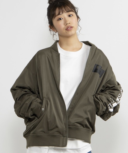 WEGO(ウィゴー)の「WEGO/グラフィックBOXロゴMA-1(MA-1・メンズ・ブラック/カーキ・MEDIUM/LARGE)」の19枚目の写真