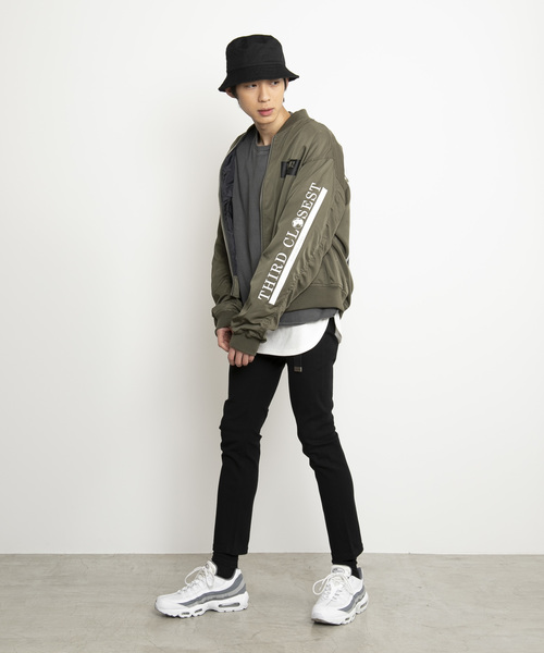 WEGO(ウィゴー)の「WEGO/グラフィックBOXロゴMA-1(MA-1・メンズ・ブラック/カーキ・MEDIUM/LARGE)」の13枚目の写真