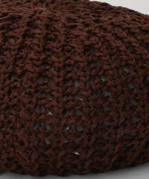BEAUTY&YOUTH UNITED ARROWS(ビューティーアンドユースユナイテッドアローズ)の「BY かぎ編みベレー帽 ◆(ハンチング/ベレー帽・レディース・ダークブラウン/オフホワイト・FREE)」の5枚目の写真