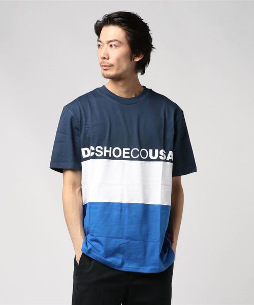 DC（ディーシー）の「半袖Tシャツ DC GLENFERRIE EDYKT03446（Tシャツ/カットソー・メンズ・ブラック/ネイビー/ホワイト×レッド/ホワイト×ネイビー・S/M/L/XL）」の2枚目の写真