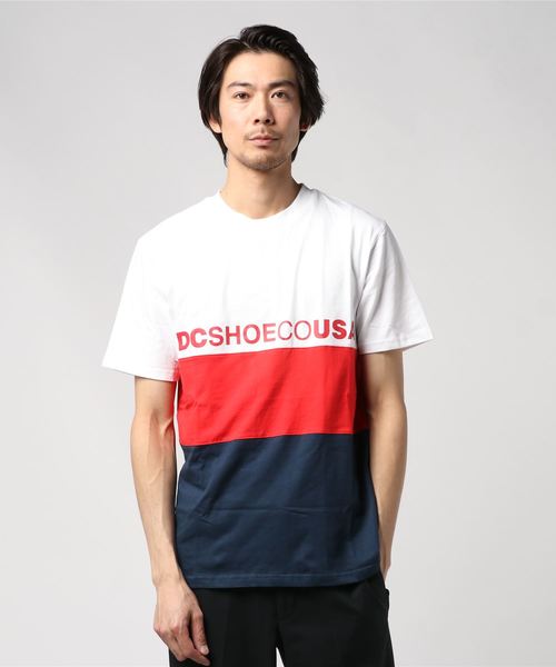 DC（ディーシー）の「半袖Tシャツ DC GLENFERRIE EDYKT03446（Tシャツ/カットソー・メンズ・ブラック/ネイビー/ホワイト×レッド/ホワイト×ネイビー・S/M/L/XL）」の3枚目の写真