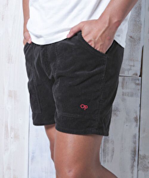 Ocean Pacific(オーシャンパシフィック)の「【OP / オーピー】コーデュロイショーツ / CORDUROY SHORTS / ユニセックス(その他パンツ・メンズ・ブラック/レッド/ピンク/イエロー/ブルー/チャコールグレー/ベージュ/ネイビー/オフホワイト/サックスブルー・SMALL/MEDIUM/LARGE/X-SMALL)」の4枚目の写真