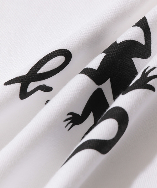 agnes b.（アニエスベー）の「【agnes b. pour ADAM ET ROPE'】T-SHIRTS LEZARD（Tシャツ/カットソー・メンズ・ホワイト/ブラック・LARGE/X-LARGE）」の4枚目の写真