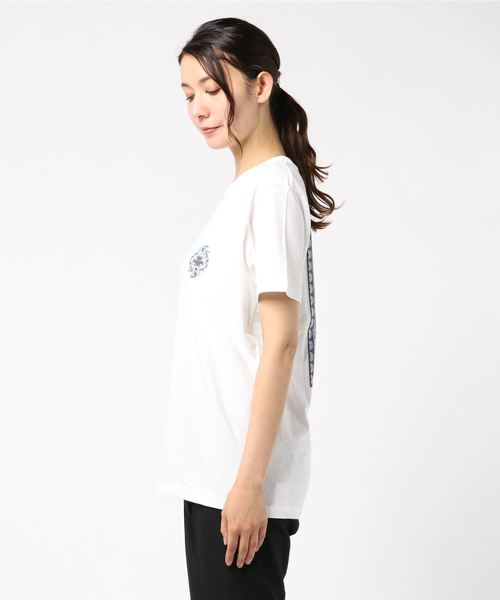 MIXXDAVID（ミックスディビッド）の「MIXXDAVID / ジャカードプリントT（Tシャツ/カットソー・レディース・ホワイト/ベージュ・L/M）」の3枚目の写真