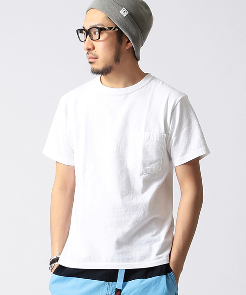 BEAMS（ビームス）の「Goodwear / ポケットTEE（Tシャツ/カットソー・メンズ・ホワイト/ネイビー/グレー・LARGE/SMALL/MEDIUM）」の2枚目の写真