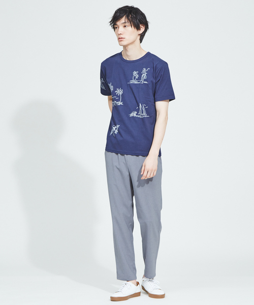 ABAHOUSE(アバハウス)の「ポリエステル シェフパンツ イージーパンツ(その他パンツ・メンズ・ネイビー/グレー/ダークネイビー・44/46/48/50)」の9枚目の写真