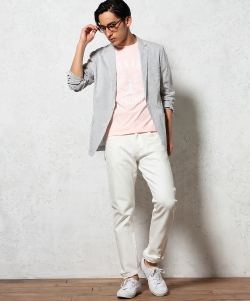 green label relaxing(グリーンレーベルリラクシング)の「【機能性ジャケット】 □COOL/MAX SCR NT 2B ジャケット ◆(テーラードジャケット・メンズ・ホワイト/ネイビー・X-LARGE/MEDIUM/LARGE/SMALL)」の10枚目の写真