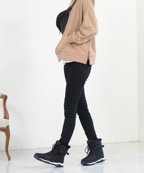 AmiAmi（アミアミ）の「レースアップスノーブーツ/ウインターブーツ（ブーツ・レディース・ブラック/グレー/ベージュ/ベージュ系その他/ブラック×カーキ・LL/S/M/L/SS）」の22枚目の写真