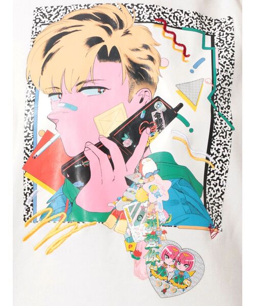 jouetie（ジュエティ）の「電Qフーディ（パーカー・レディース・ライトブルー/ブラック/オフホワイト/ベビーピンク・MEDIUM）」の14枚目の写真