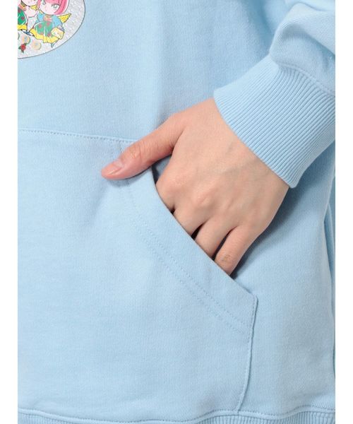 jouetie（ジュエティ）の「電Qフーディ（パーカー・レディース・ライトブルー/ブラック/オフホワイト/ベビーピンク・MEDIUM）」の17枚目の写真