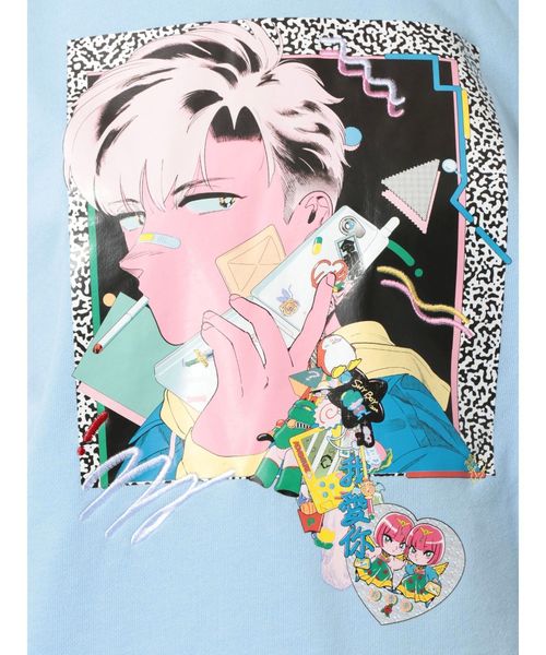 jouetie（ジュエティ）の「電Qフーディ（パーカー・レディース・ライトブルー/ブラック/オフホワイト/ベビーピンク・MEDIUM）」の16枚目の写真