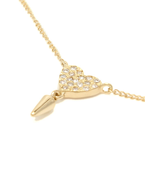 ネックレスemblem リトルエンブレム のファッション ハートスタッズネックレス ネックレス Little