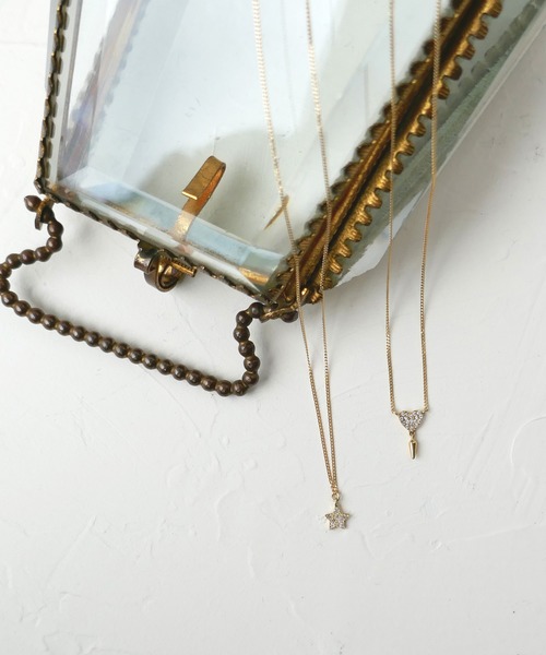 ネックレスemblem リトルエンブレム のファッション ハートスタッズネックレス ネックレス Little