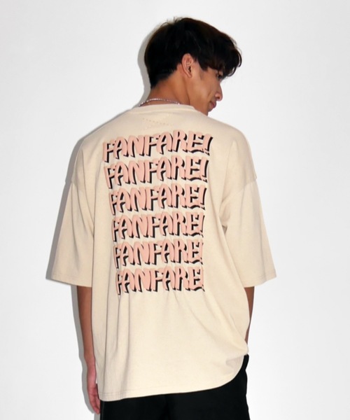 SUPERTHANKS（スーパーサンクス）の「立体プリントオーバーサイズTシャツ（ユニセックス） ビッグシルエット バックプリント（Tシャツ/カットソー・メンズ・ホワイト/ブラック/ベージュ/ブラック×ブラック/ホワイト系その他・SMALL/MEDIUM/LARGE/L/M）」の17枚目の写真