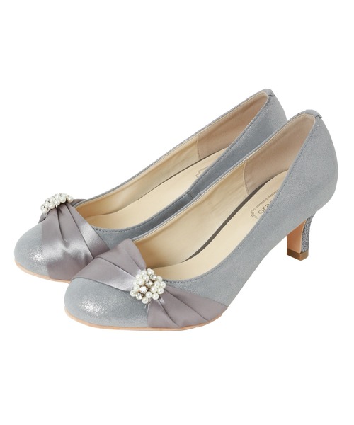 MARLENE JOBERT（マルレーヌ　ジョベル）の「フロントリボンパンプス（パンプス・レディース・ブラック/ピンク/シルバー・23.5cm/24.5cm/23.0cm/24.0cm）」の9枚目の写真