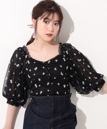 one after another NICE CLAUP | マーガレット刺繍ブラウス(シャツ/ブラウス)