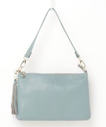 Jgene（ジェイジーン）の「【 INGRESSO / イングレッソ 】 レザー ポーチ ショルダー 2way タッセル バッグ（ショルダーバッグ）」