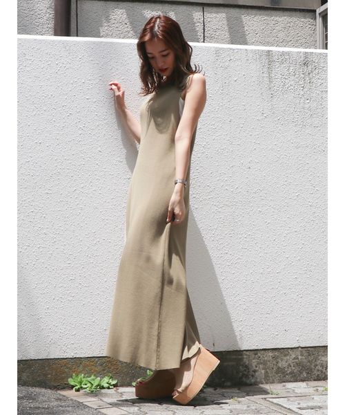 dazzlin（ダズリン）の「バイカラーダブルベルトワンピース（ワンピース・レディース・ブラウン/カーキ/オフホワイト・FREE）」の12枚目の写真