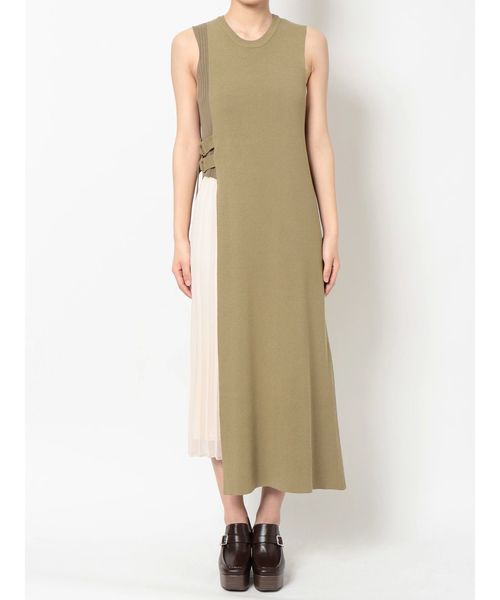 dazzlin（ダズリン）の「バイカラーダブルベルトワンピース（ワンピース・レディース・ブラウン/カーキ/オフホワイト・FREE）」の14枚目の写真