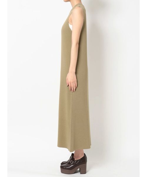 dazzlin（ダズリン）の「バイカラーダブルベルトワンピース（ワンピース・レディース・ブラウン/カーキ/オフホワイト・FREE）」の4枚目の写真