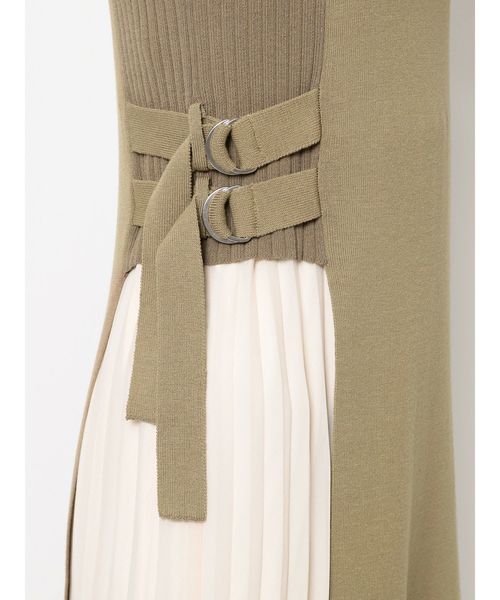 dazzlin（ダズリン）の「バイカラーダブルベルトワンピース（ワンピース・レディース・ブラウン/カーキ/オフホワイト・FREE）」の13枚目の写真