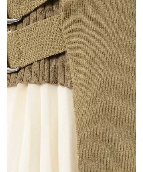 dazzlin（ダズリン）の「バイカラーダブルベルトワンピース（ワンピース・レディース・ブラウン/カーキ/オフホワイト・FREE）」の15枚目の写真