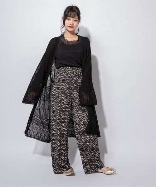 Mysa&Liina(ミーサリーナ)の「変形ドットゆるリラックスワイドパンツ(その他パンツ・レディース・ブラック/ベージュ/カーキ・M)」の10枚目の写真