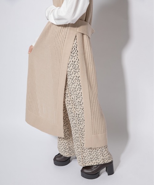 Mysa&Liina(ミーサリーナ)の「変形ドットゆるリラックスワイドパンツ(その他パンツ・レディース・ブラック/ベージュ/カーキ・M)」の13枚目の写真