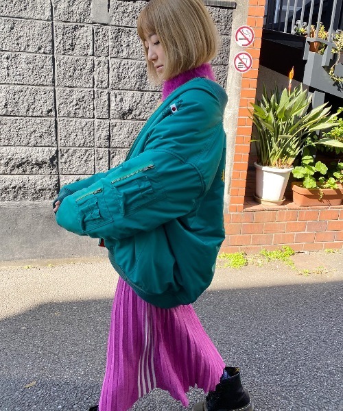 Candy Stripper（キャンディストリッパー）の「CANDY TOKYO MA-1（MA-1・レディース・ブラック/グリーン・2）」の17枚目の写真