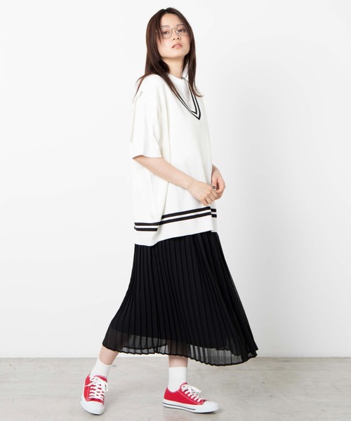 WEGO（ウィゴー）の「WEGO/ミラノリブチルデンニットベスト（ベスト・メンズ・ホワイト/ブラック/ベージュ/ブラウン・MEDIUM/LARGE）」の8枚目の写真