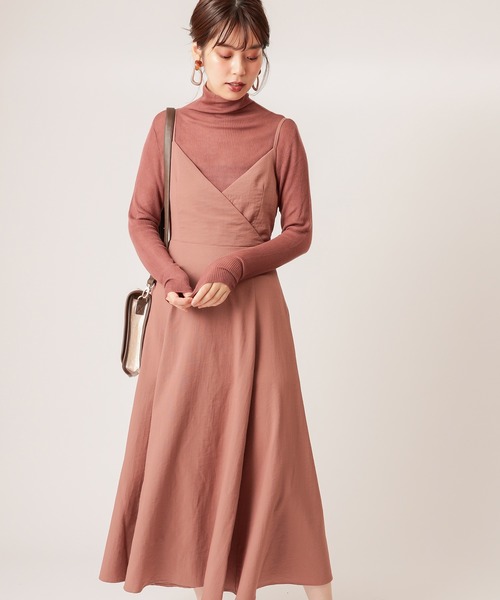 natural couture（ナチュラルクチュール）の「【WEB限定カラー有り】バックリボンキャミワンピース（ワンピース・レディース・ブラック/ブラウン/モカ/チェック/グリーン系その他・FREE）」の10枚目の写真