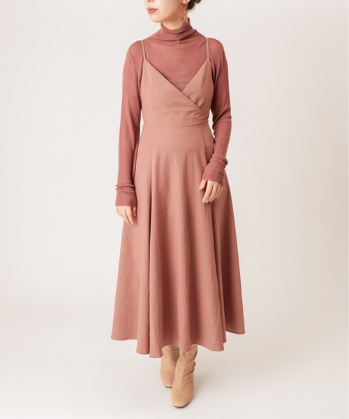 natural couture（ナチュラルクチュール）の「【WEB限定カラー有り】バックリボンキャミワンピース（ワンピース・レディース・ブラック/ブラウン/モカ/チェック/グリーン系その他・FREE）」の11枚目の写真