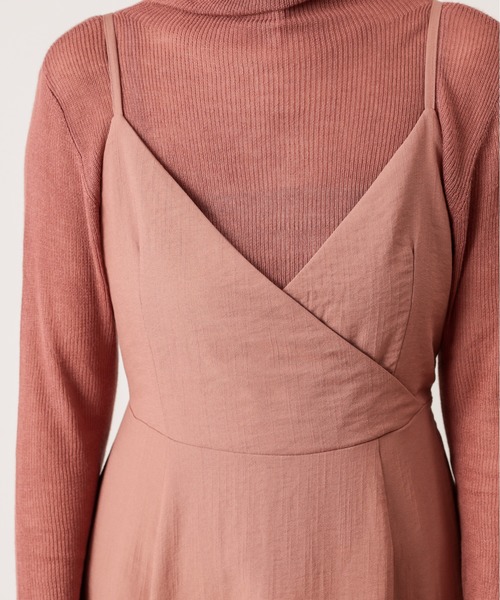 natural couture（ナチュラルクチュール）の「【WEB限定カラー有り】バックリボンキャミワンピース（ワンピース・レディース・ブラック/ブラウン/モカ/チェック/グリーン系その他・FREE）」の14枚目の写真