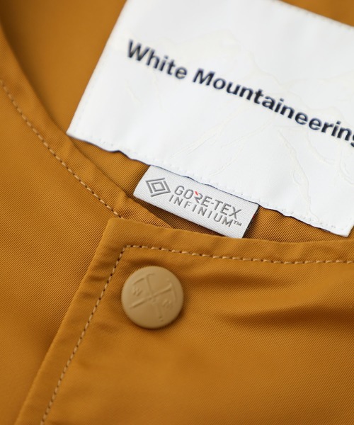WHITE MOUNTAINEERING（ホワイトマウンテニアリング）の「【White Mountaineering】GORE-TEX INFINIUM NO COLLAR COACH JACKET/WM2073202（ナイロンジャケット・メンズ・ブラック/キャメル・2/3/1）」の9枚目の写真