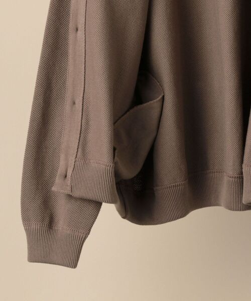 crepuscule（クレプスキュール）の「【SHIPS別注】crepuscule: LIGHT MOSS STITCH カーディガン（カーディガン/ボレロ・メンズ・ブラック/ブラウン・1/2）」の8枚目の写真