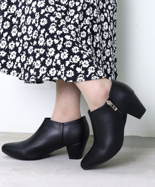 LibertyDoll（リバティードール）の「Liberty doll / ポインテッドトゥ5.5cmチャンキーヒールショートブーティ(3606)（ブーツ・レディース・ブラック/ダークブラウン/ブラック系その他/ブラウン系その他/アイボリー/シルバー・LL/M/L/S）」の18枚目の写真